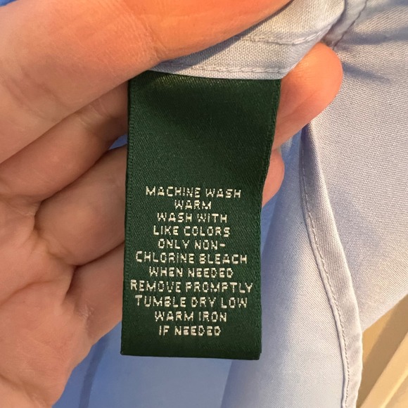Lauren Ralph Lauren Womens Non-Iron Long Sleeved Collared Shirt Professional 1X - Picture 10 of 14
